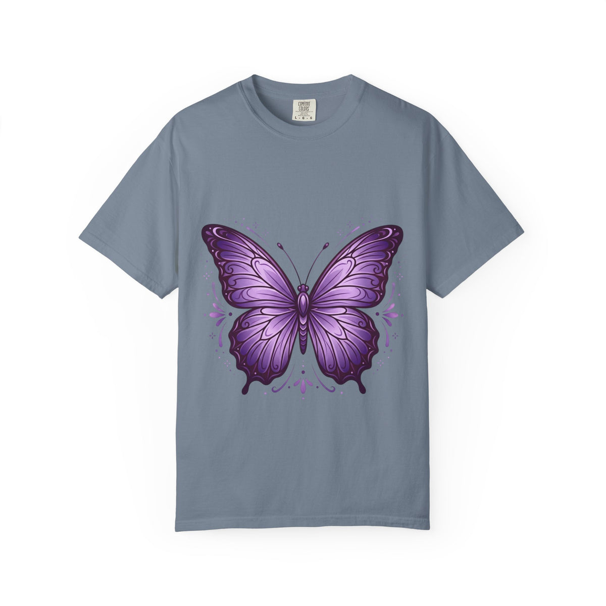 Purple Butterfly T-Shirt — Elegant Monarch Graphic Tee