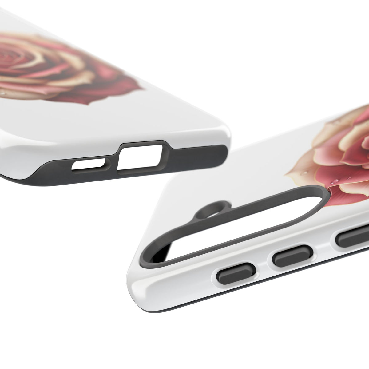 Rose Waterdrop Tough Phone Case — Protective Floral iPhone Cover