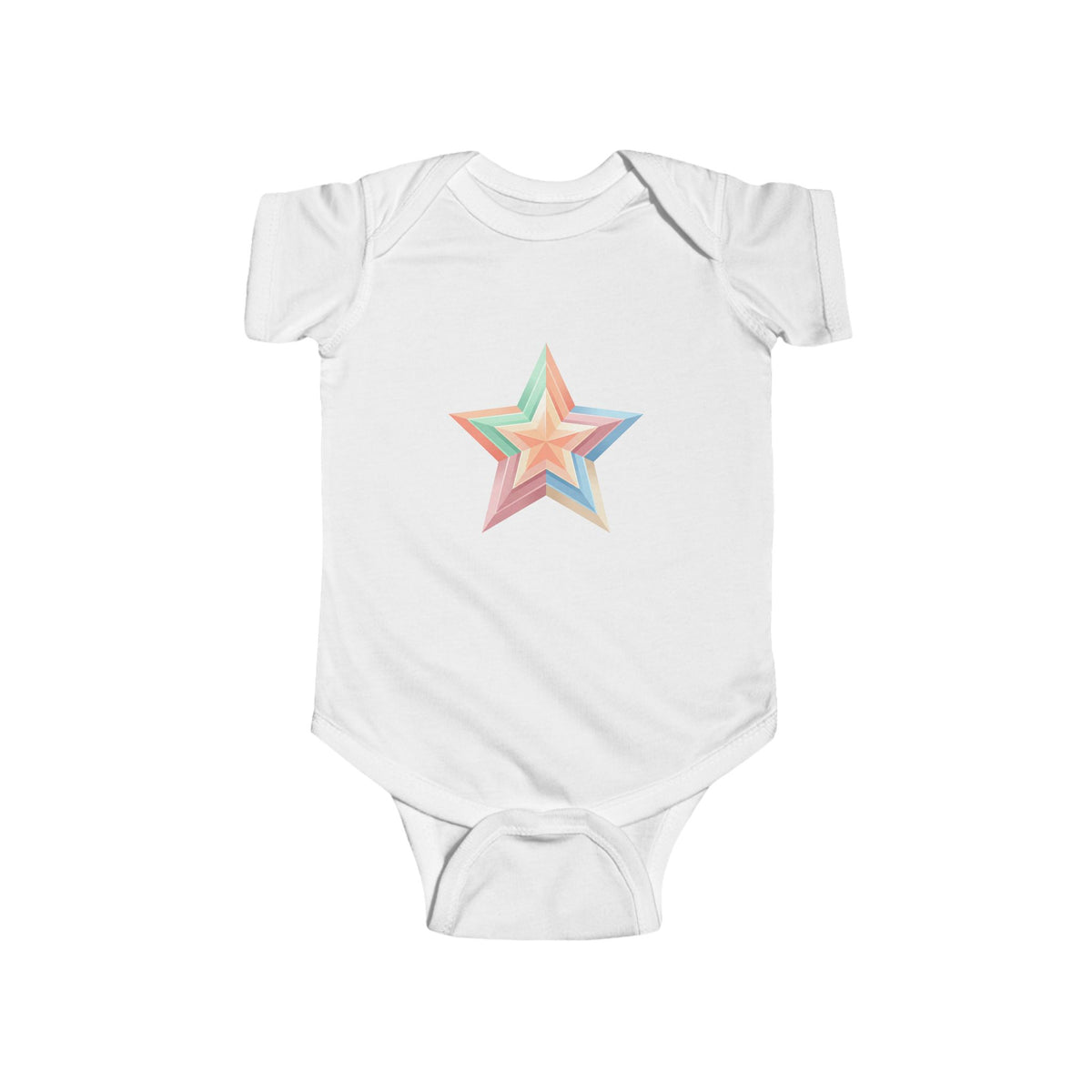 Star Design Infant Fine Jersey Bodysuit