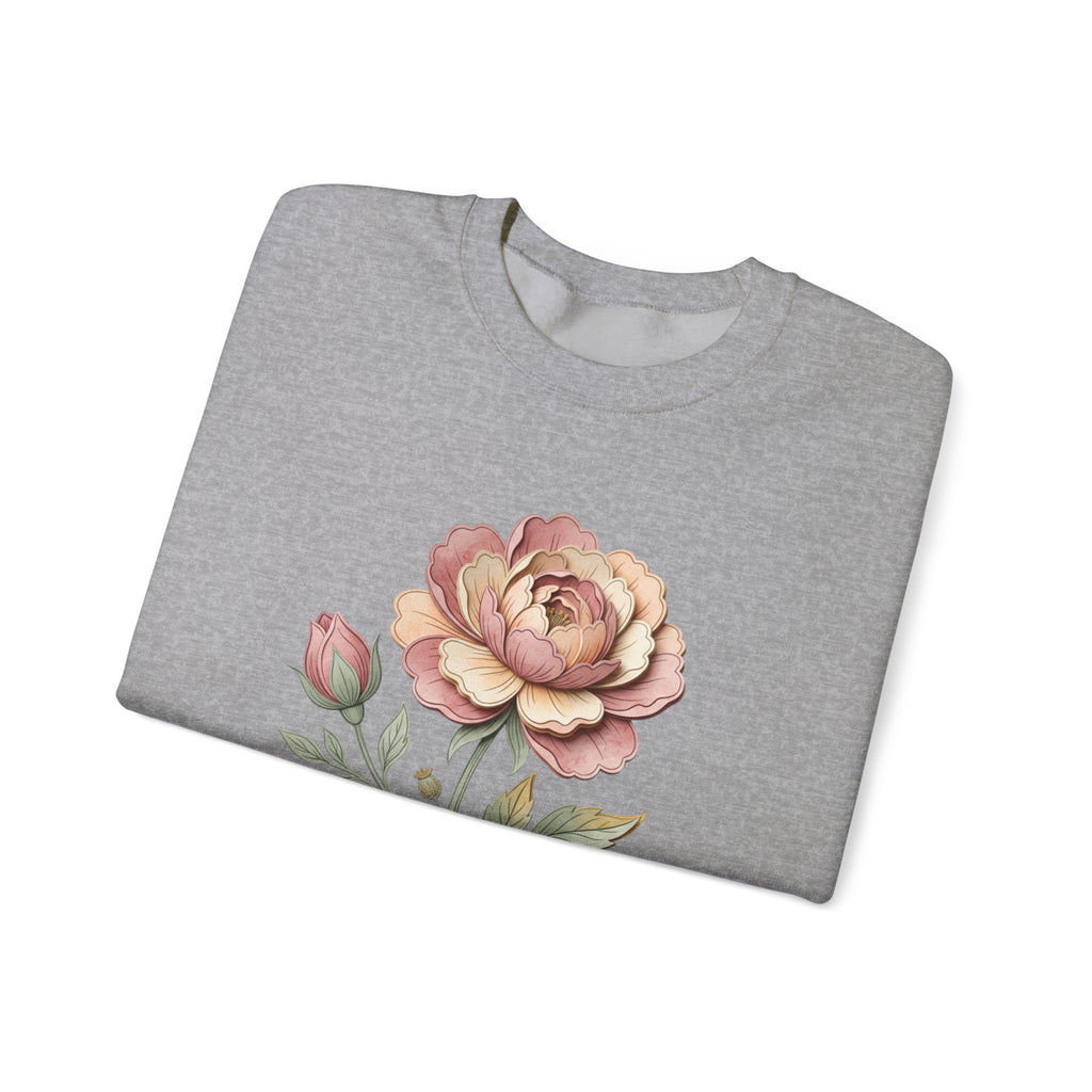 Floral Rose Crewneck Sweatshirt