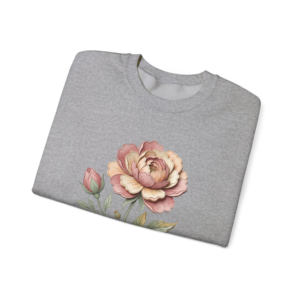 Floral Rose Crewneck Sweatshirt