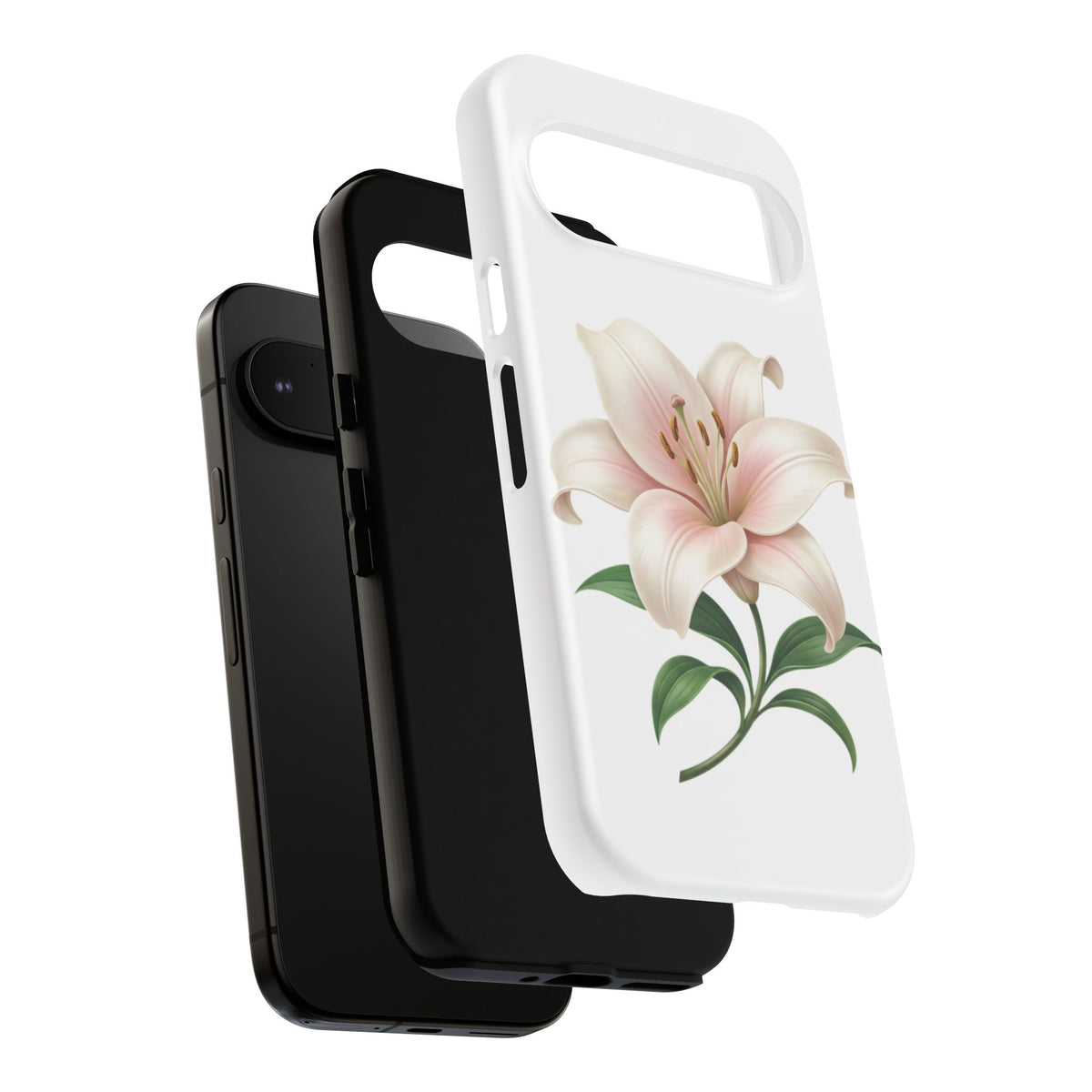 Floral Lily Phone Case — Pink Lily Tough Protective Cover
