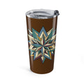 Geometric Star 20oz Tumbler — Southwestern Brown Travel Mug