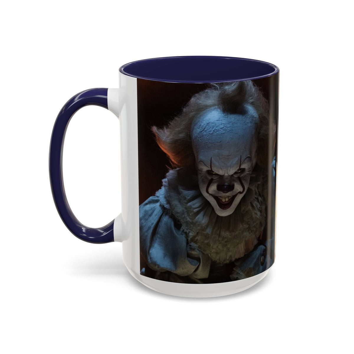 Creepy Pennywise Horror Coffee Mug — Scary Clown Accent Mug (11/15oz)