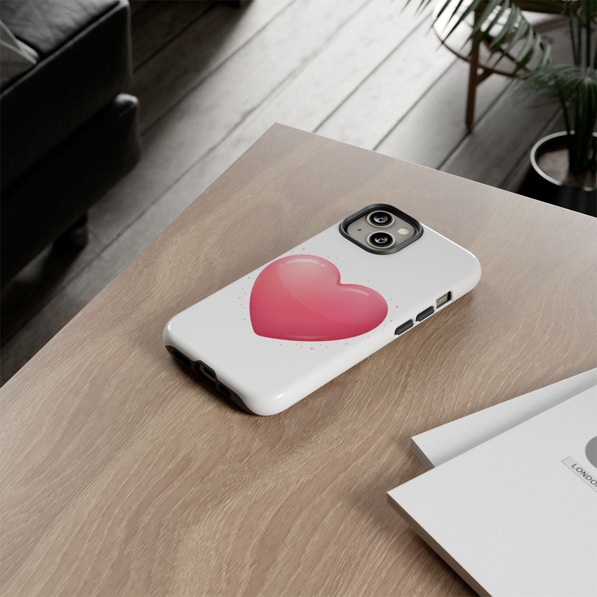 Heart Emoji Tough Case — Cute Pink Heart Phone Case for iPhone & Android