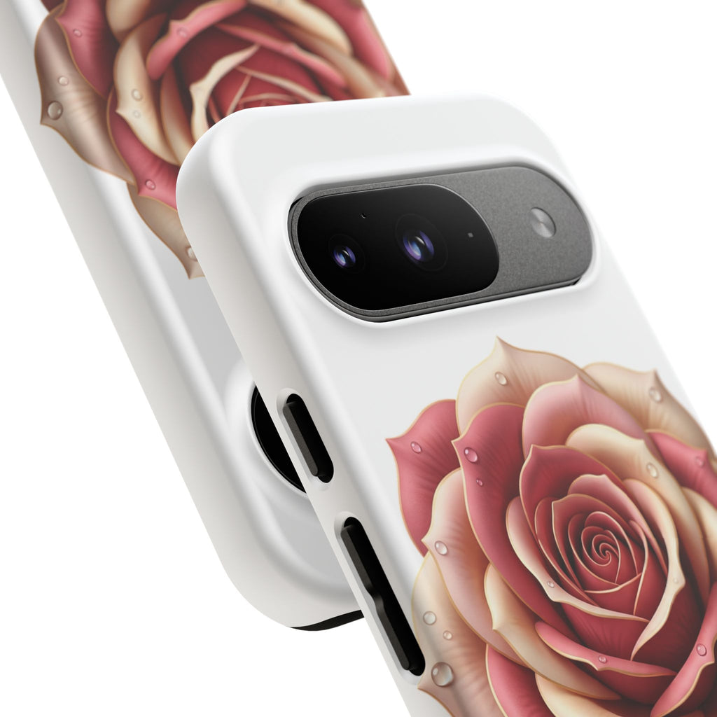 Rose Waterdrop Tough Phone Case — Protective Floral iPhone Cover