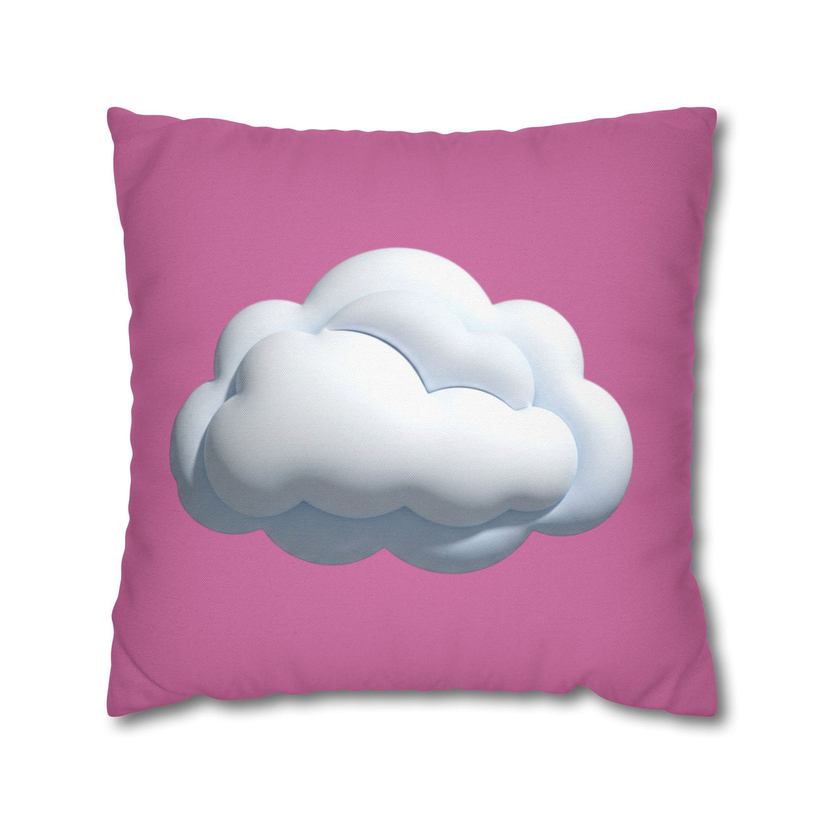 Cloud Graphic Pillowcase — Cute Pink Decorative Throw Pillow Cover