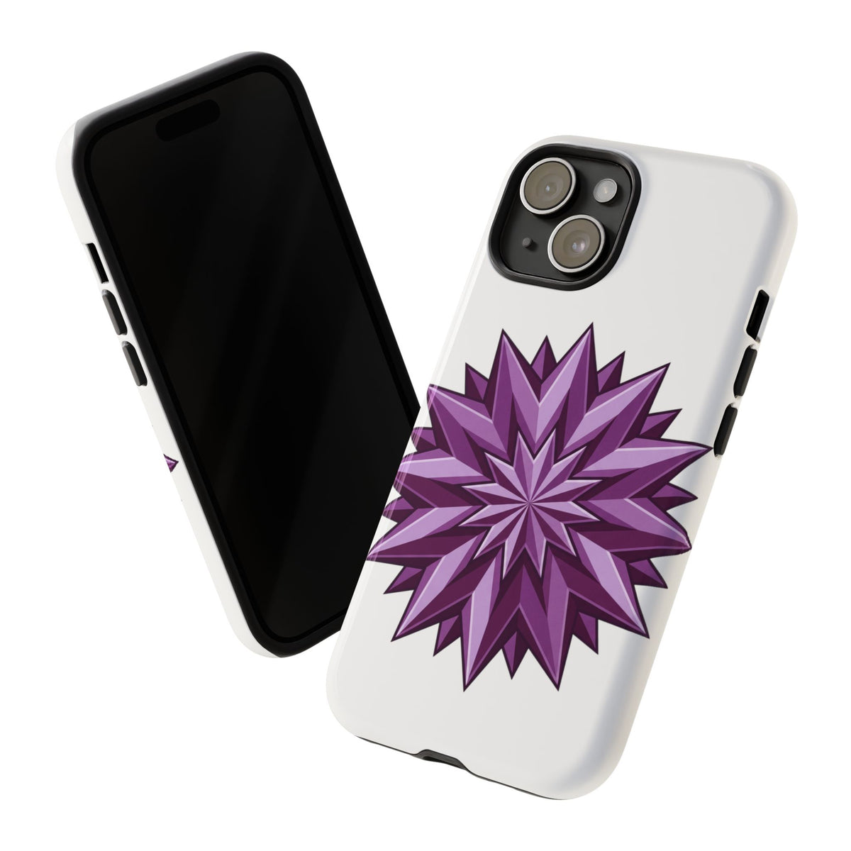Purple Geometric Star Phone Case