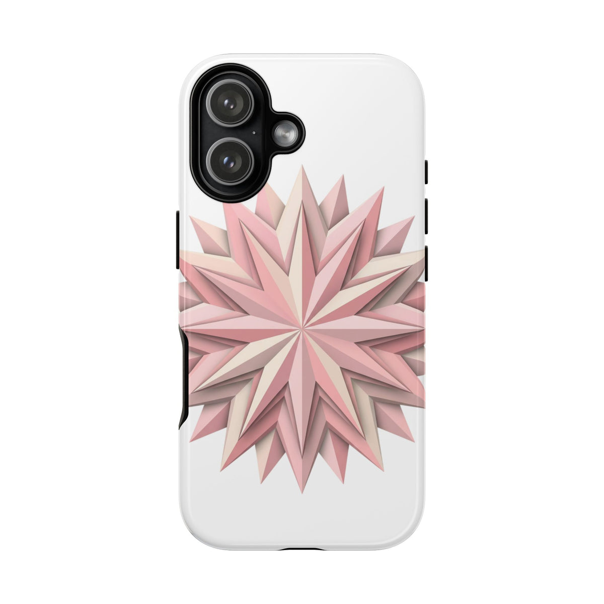 Pink Geometric Star Phone Case — Tough Protective iPhone Cover