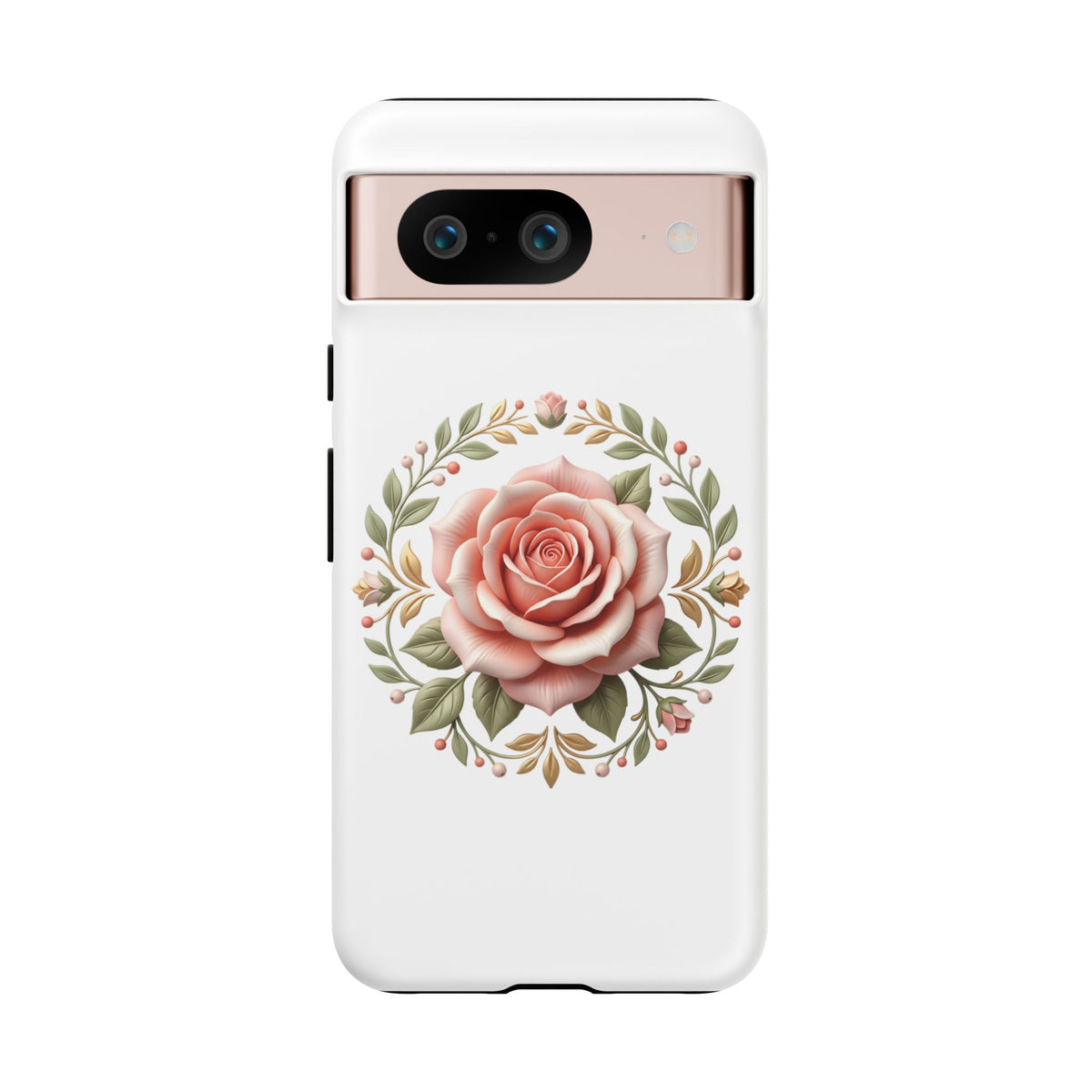 Floral Rose Wreath Tough Phone Case