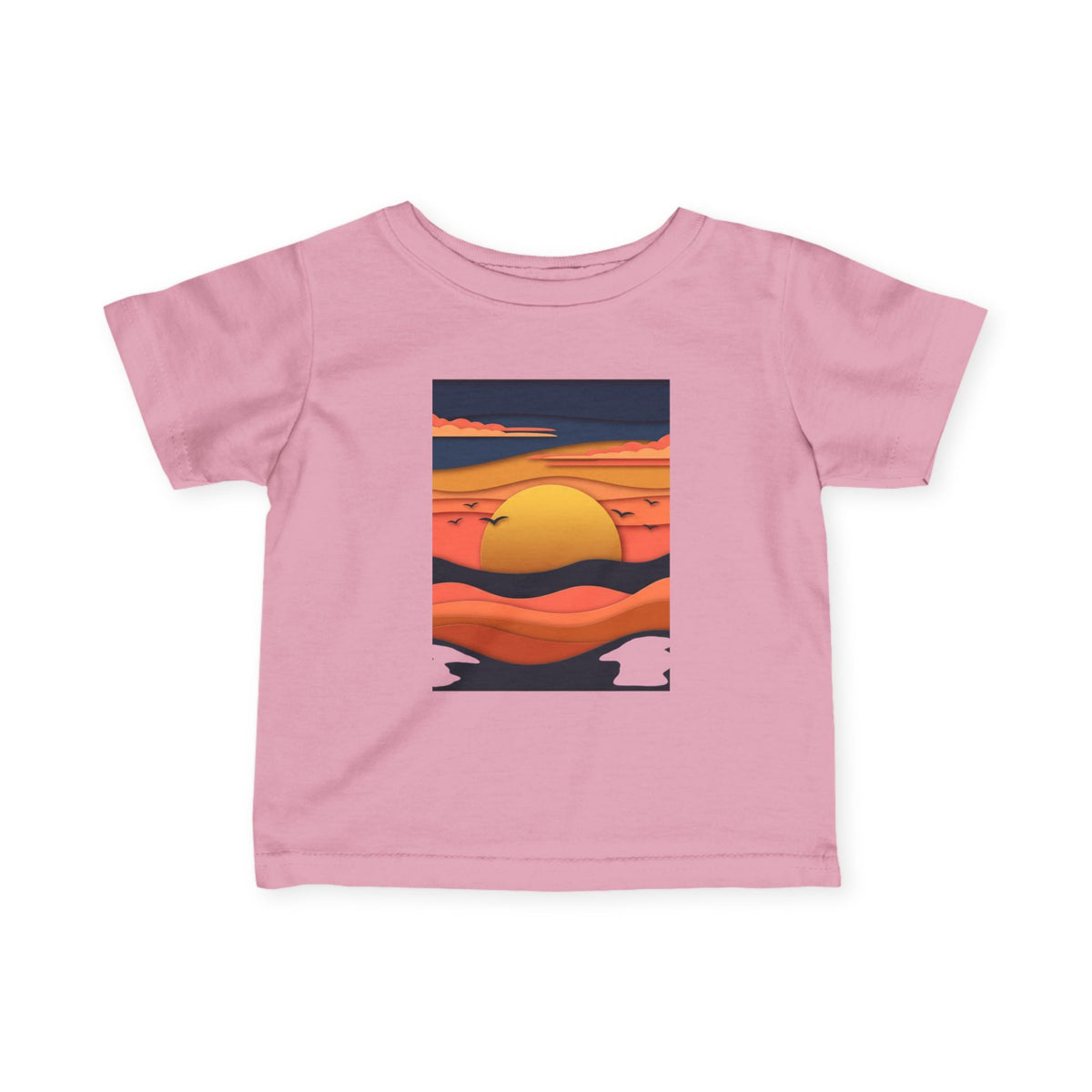 Infant Tee — Retro Sunset Graphic Baby Shirt