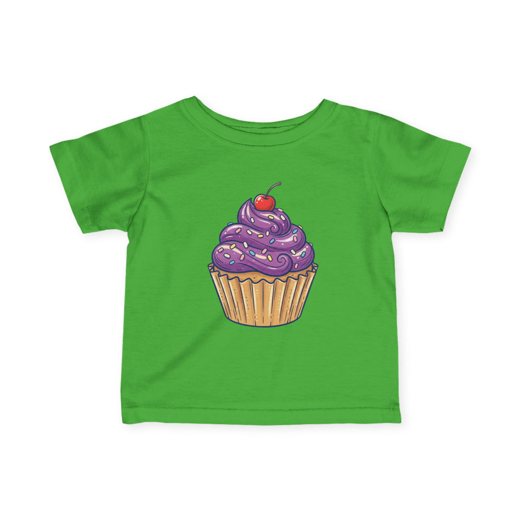 Purple Cupcake Infant Fine Jersey Tee