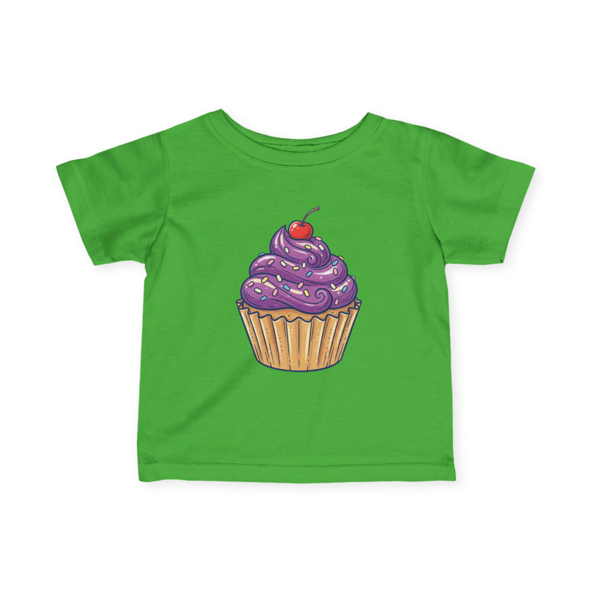 Purple Cupcake Infant Fine Jersey Tee