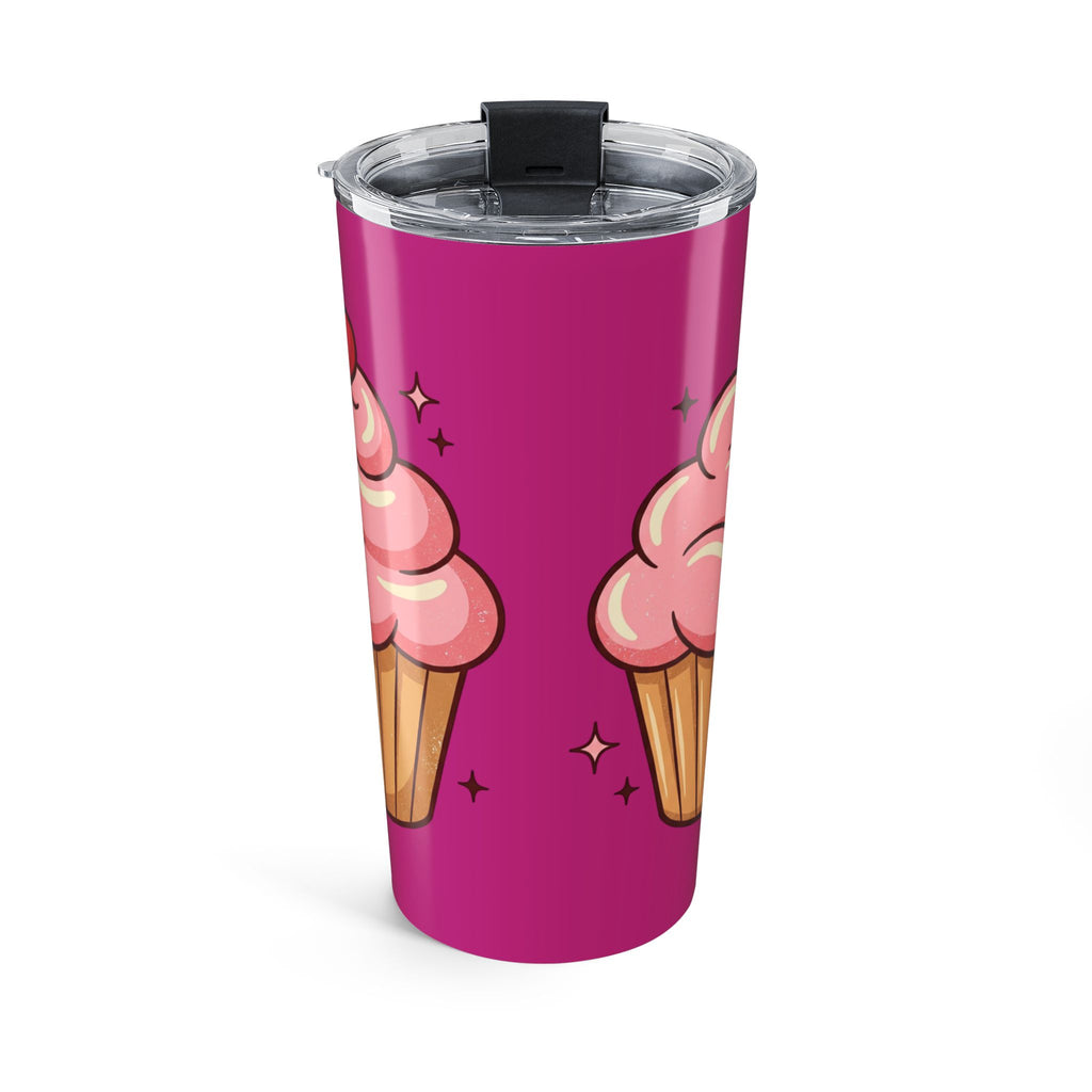 Pink Cupcake Tumbler 20oz- Magenta
