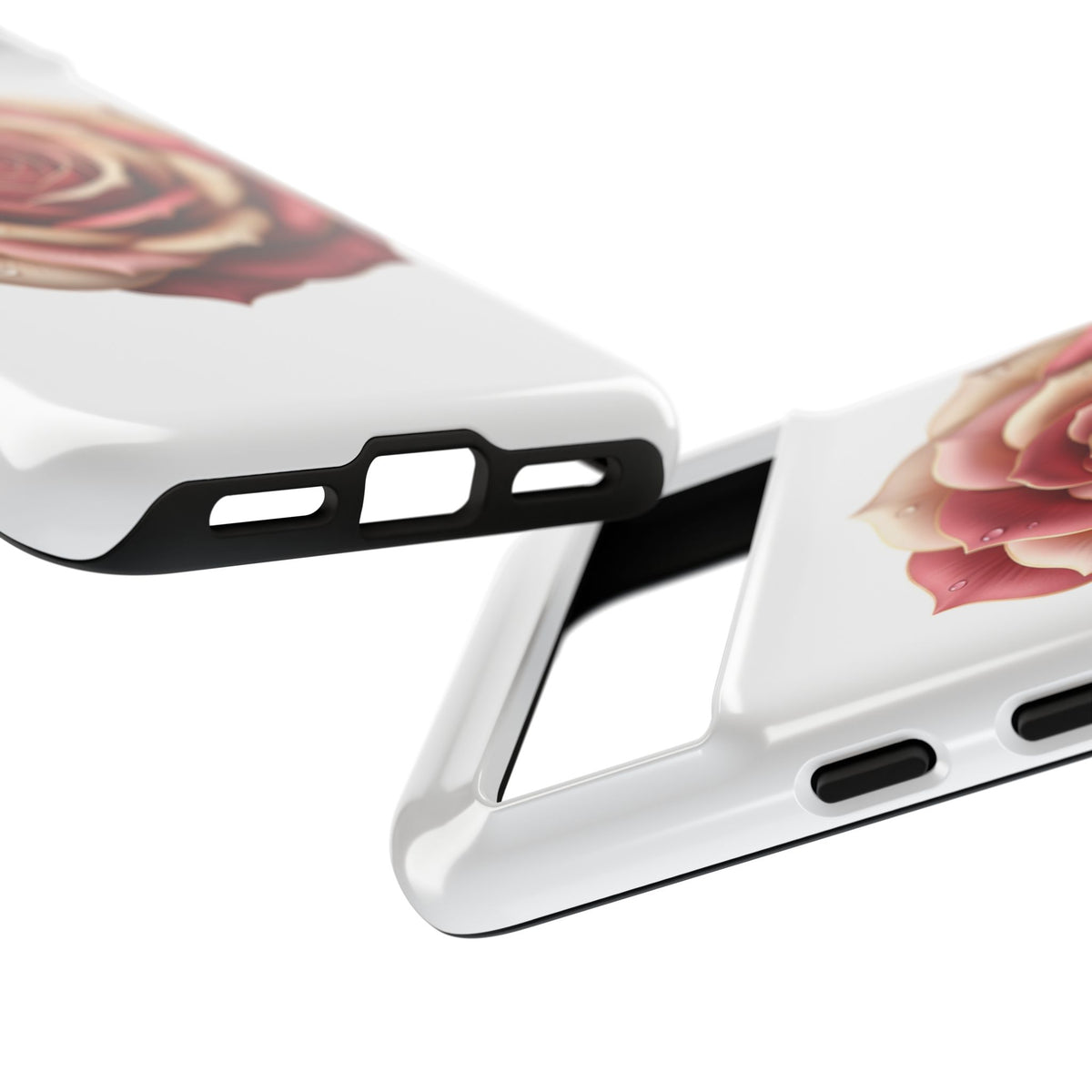 Rose Waterdrop Tough Phone Case — Protective Floral iPhone Cover