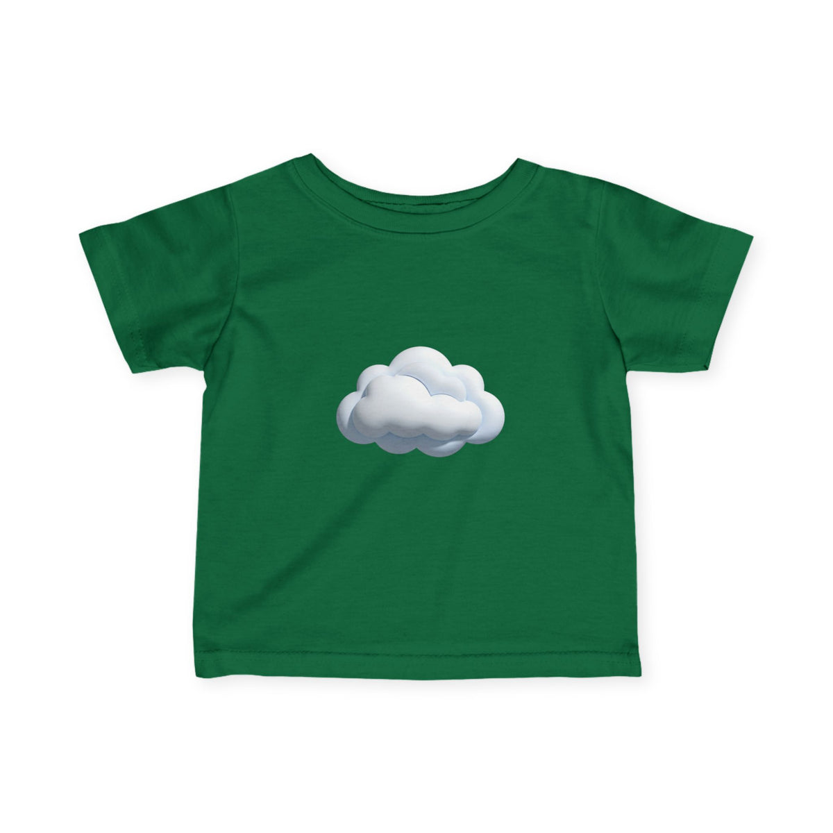 Baby Tee with Soft Cloud Graphic — Infant Cloud Print Shirt