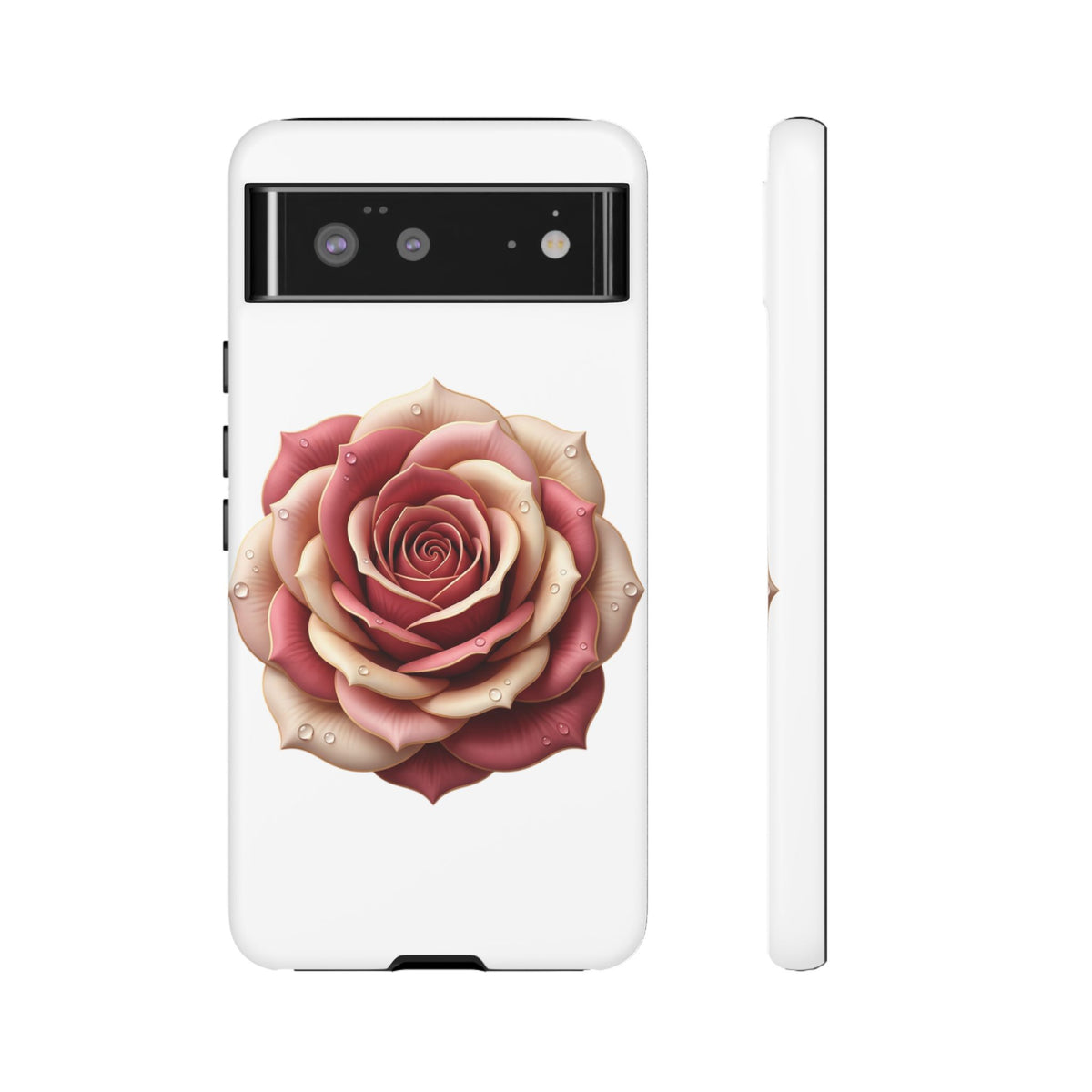 Rose Waterdrop Tough Phone Case — Protective Floral iPhone Cover