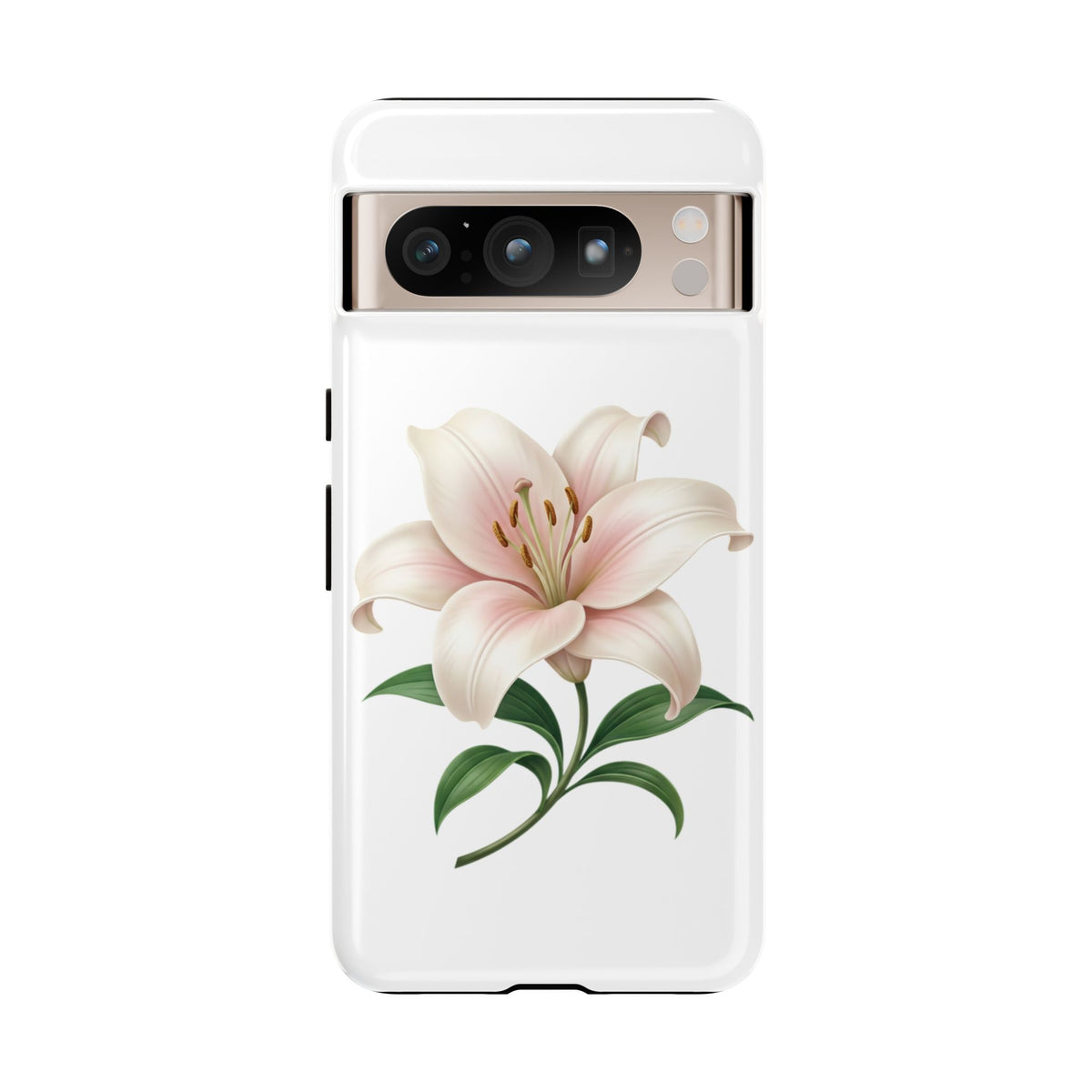 Floral Lily Phone Case — Pink Lily Tough Protective Cover