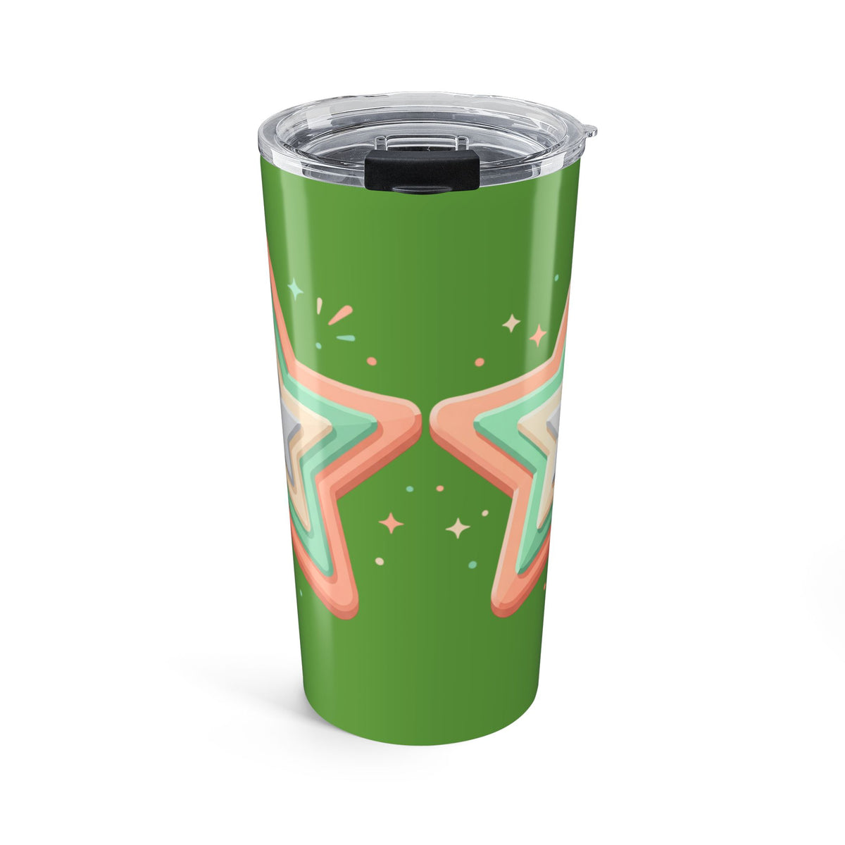 Star Design Tumbler 20oz Green