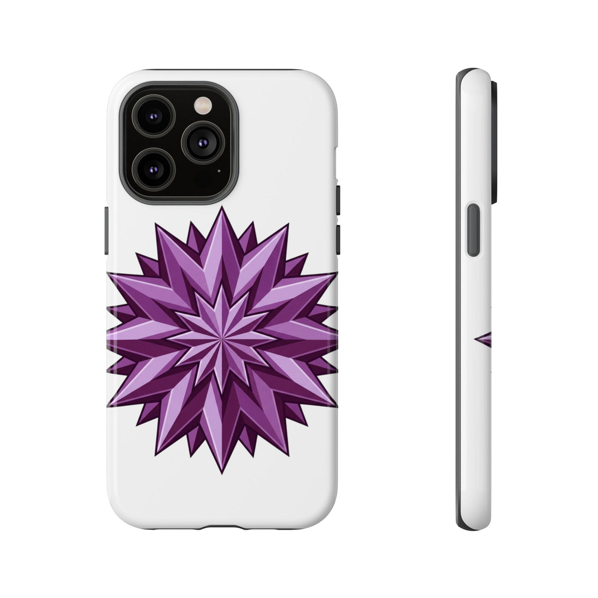 Purple Geometric Star Phone Case