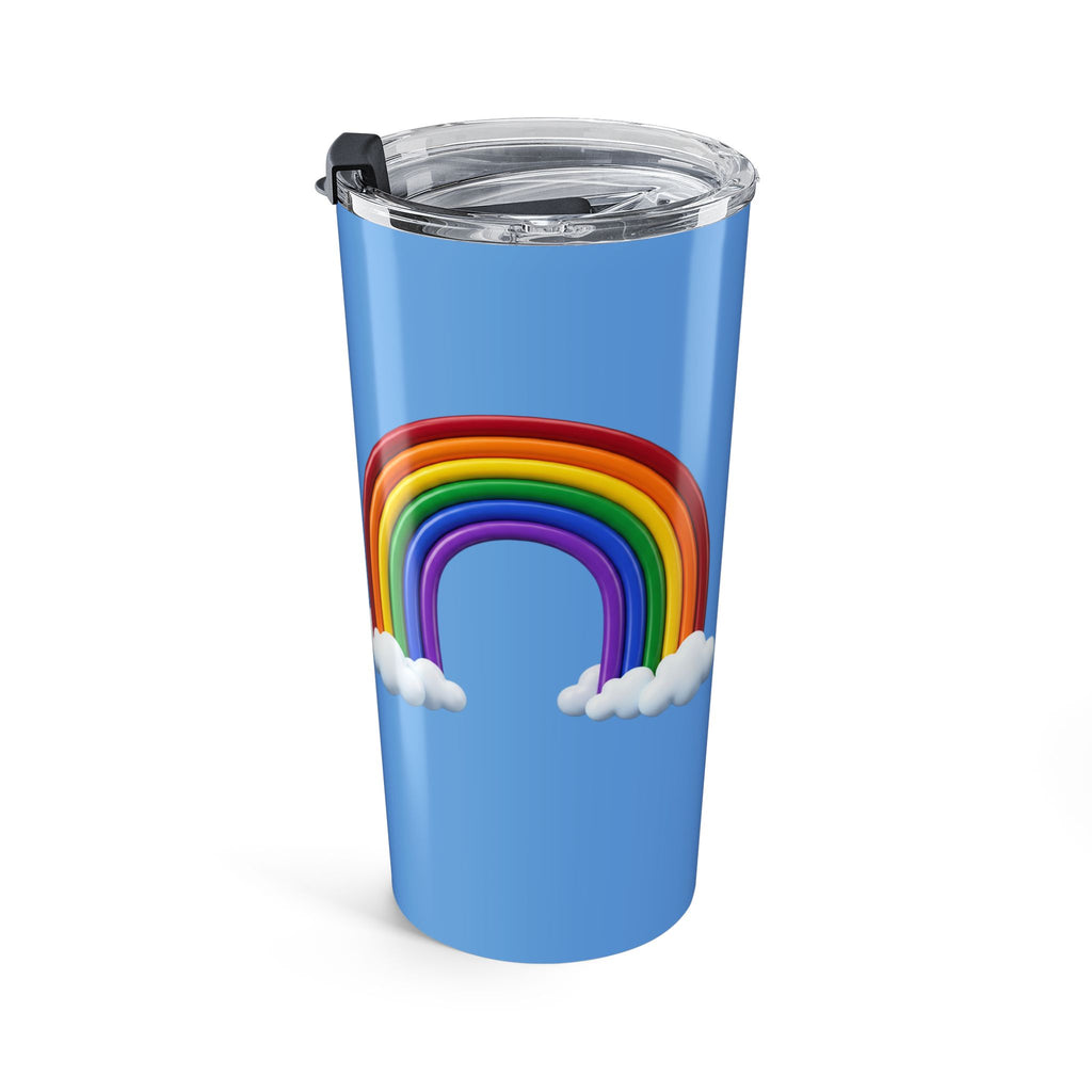 20oz Rainbow Tumbler – Double Rainbow Clouds Travel Cup