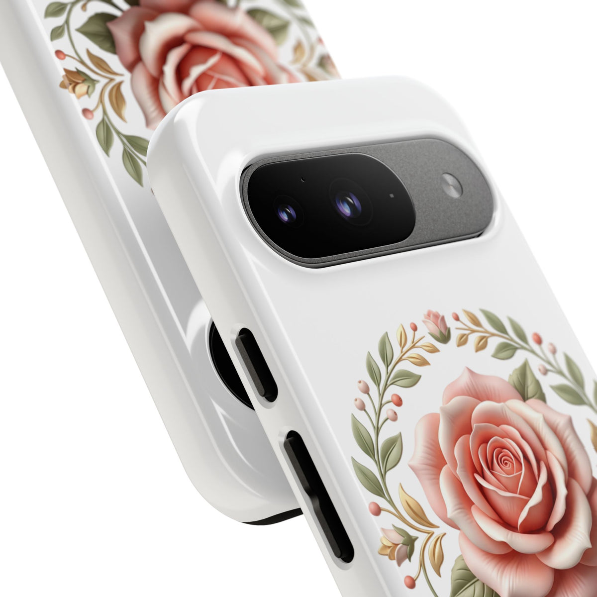 Floral Rose Wreath Tough Phone Case