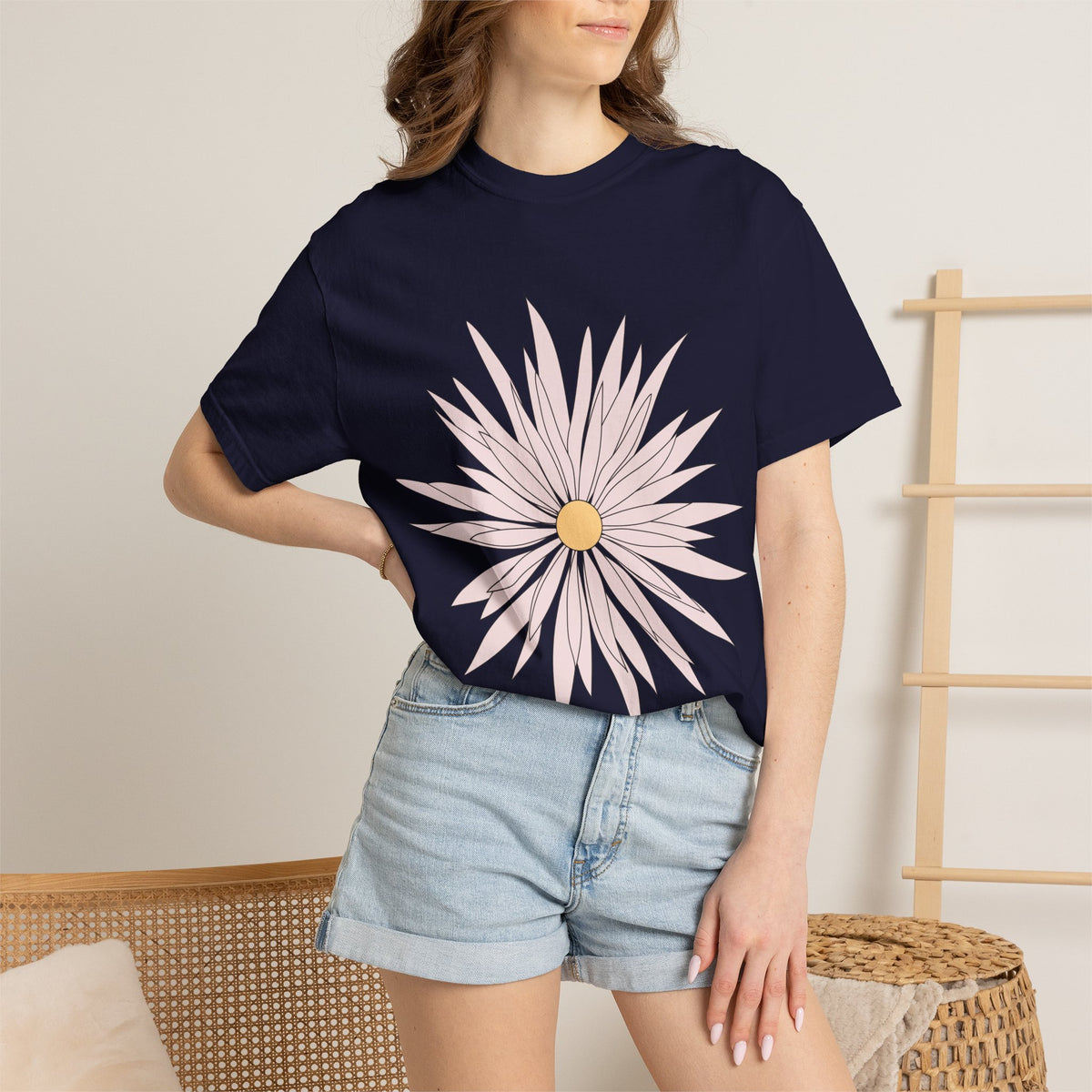 Pink Daisy Graphic T-Shirt