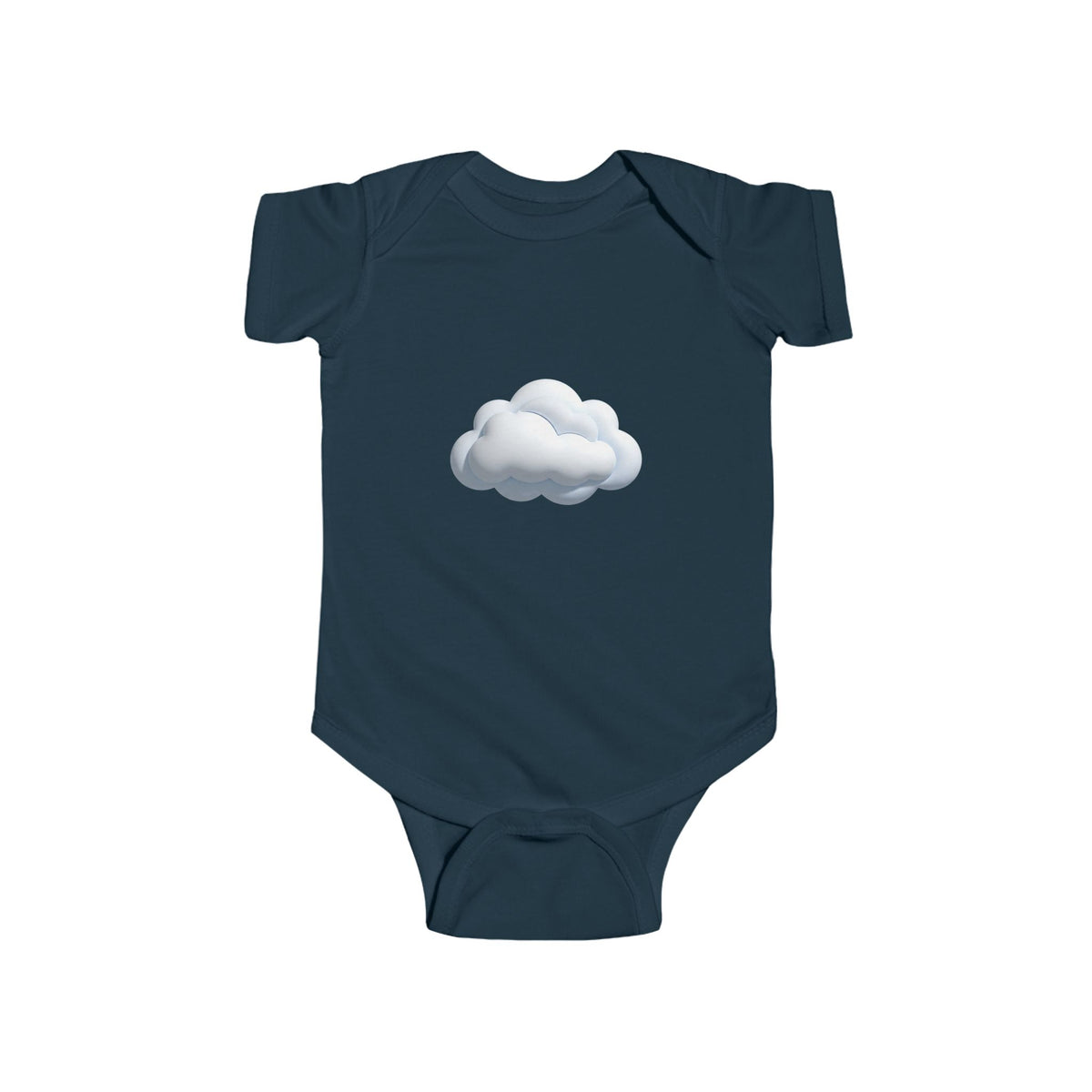 Baby Onesie with Cute Cloud Graphic — Infant Bodysuit, Neutral Newborn Gift
