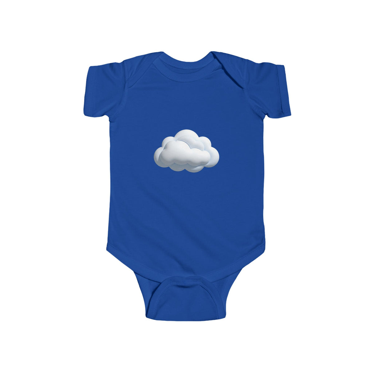 Baby Onesie with Cute Cloud Graphic — Infant Bodysuit, Neutral Newborn Gift