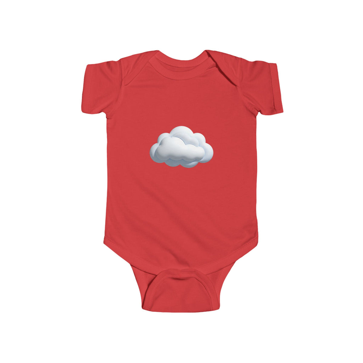 Baby Onesie with Cute Cloud Graphic — Infant Bodysuit, Neutral Newborn Gift