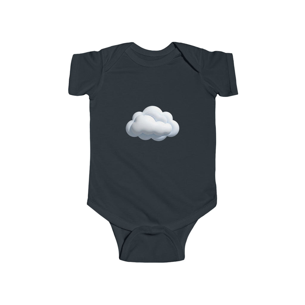 Baby Onesie with Cute Cloud Graphic — Infant Bodysuit, Neutral Newborn Gift