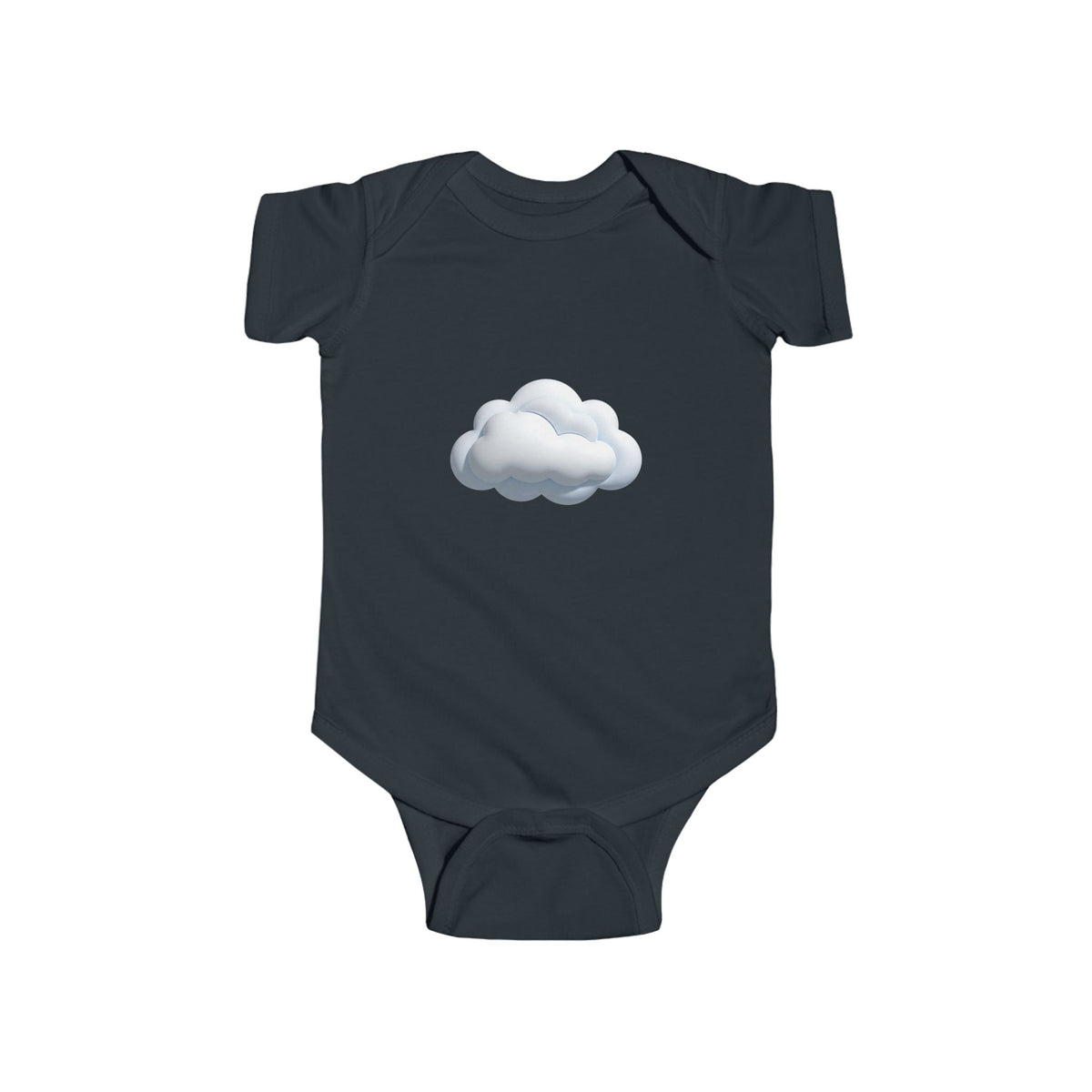 Baby Onesie with Cute Cloud Graphic — Infant Bodysuit, Neutral Newborn Gift