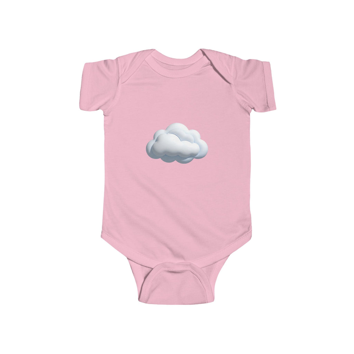 Baby Onesie with Cute Cloud Graphic — Infant Bodysuit, Neutral Newborn Gift