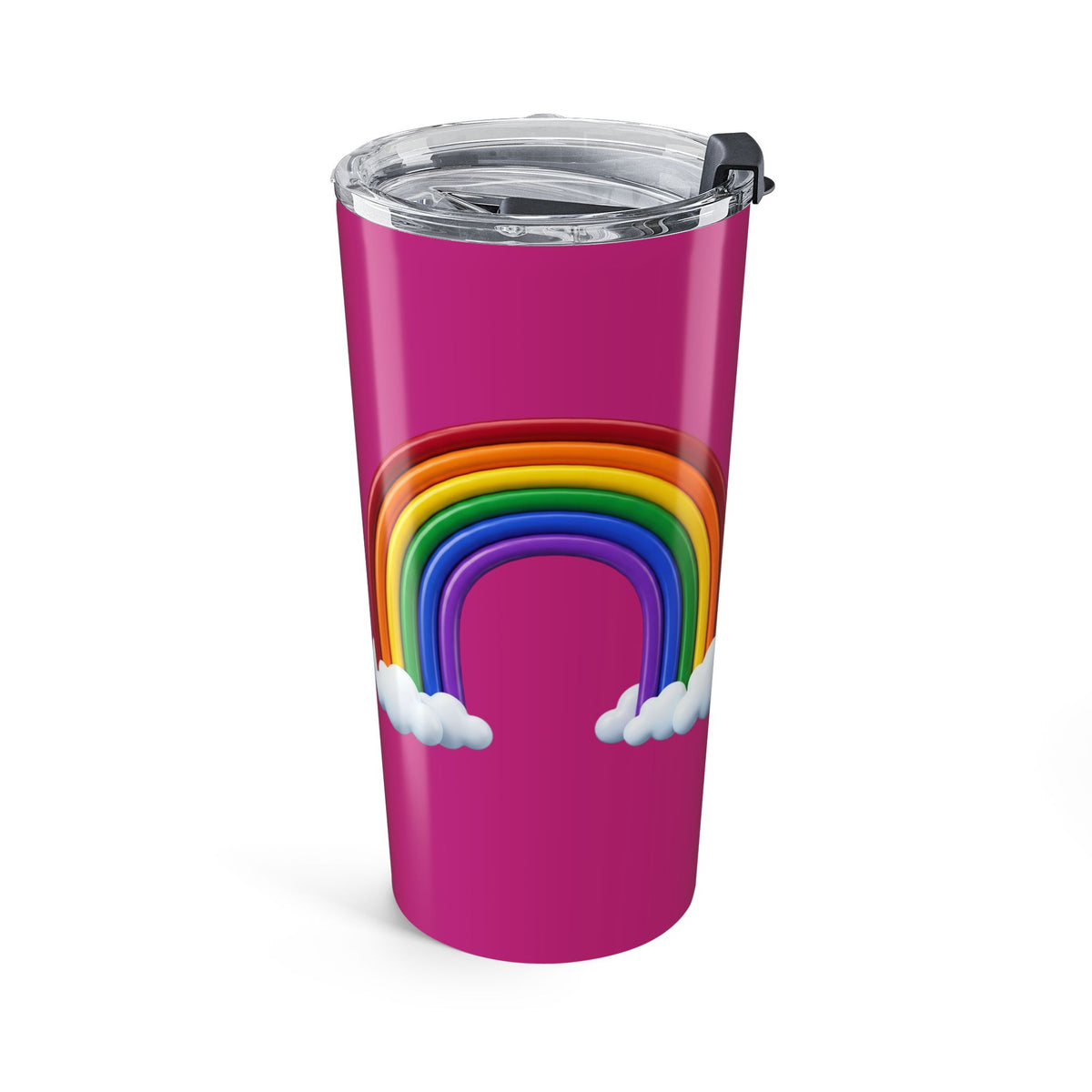 20oz Rainbow Tumbler - Pink Double Rainbow Travel Cup
