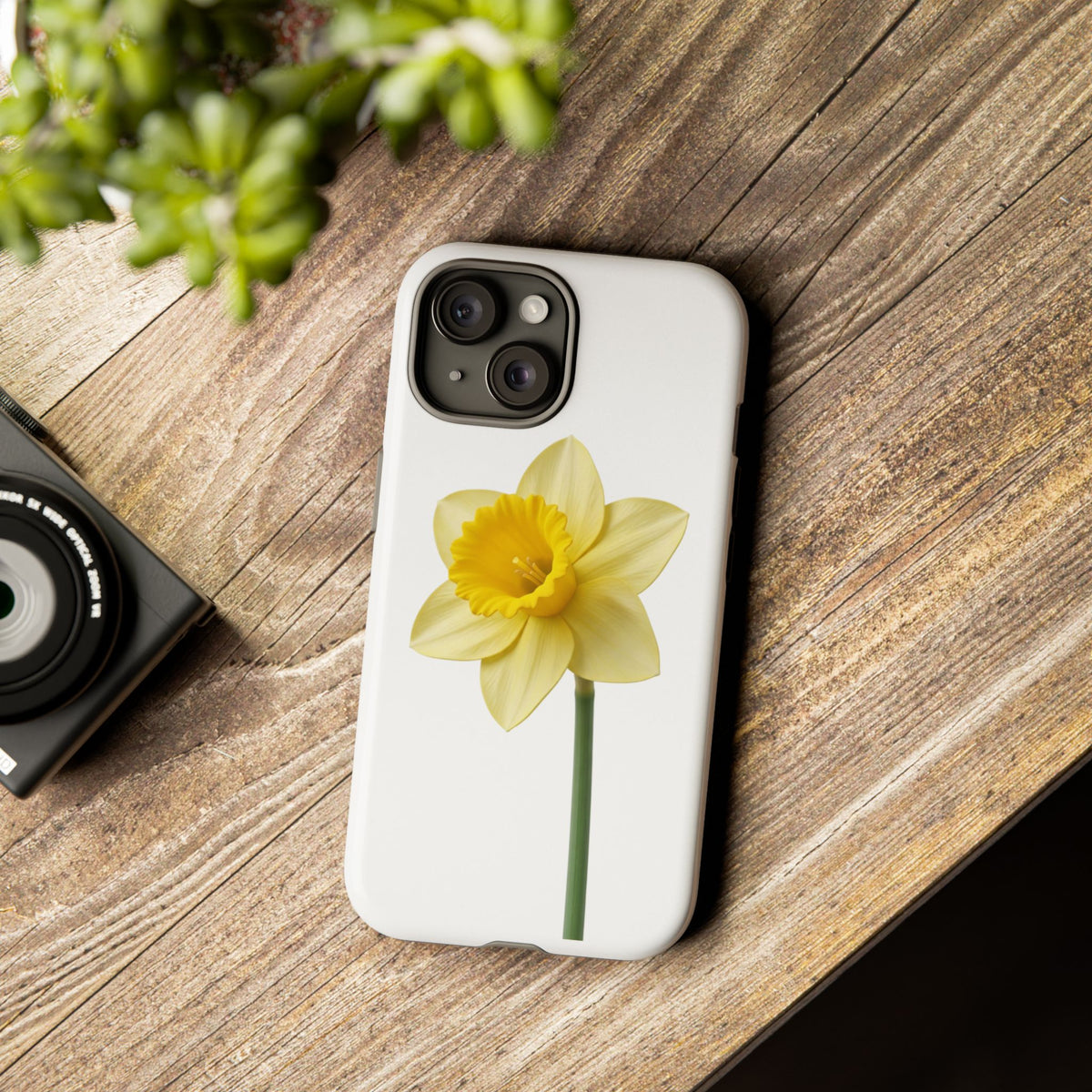 Daffodil Blossom Tough Phone Case — Yellow Spring Floral iPhone Cover