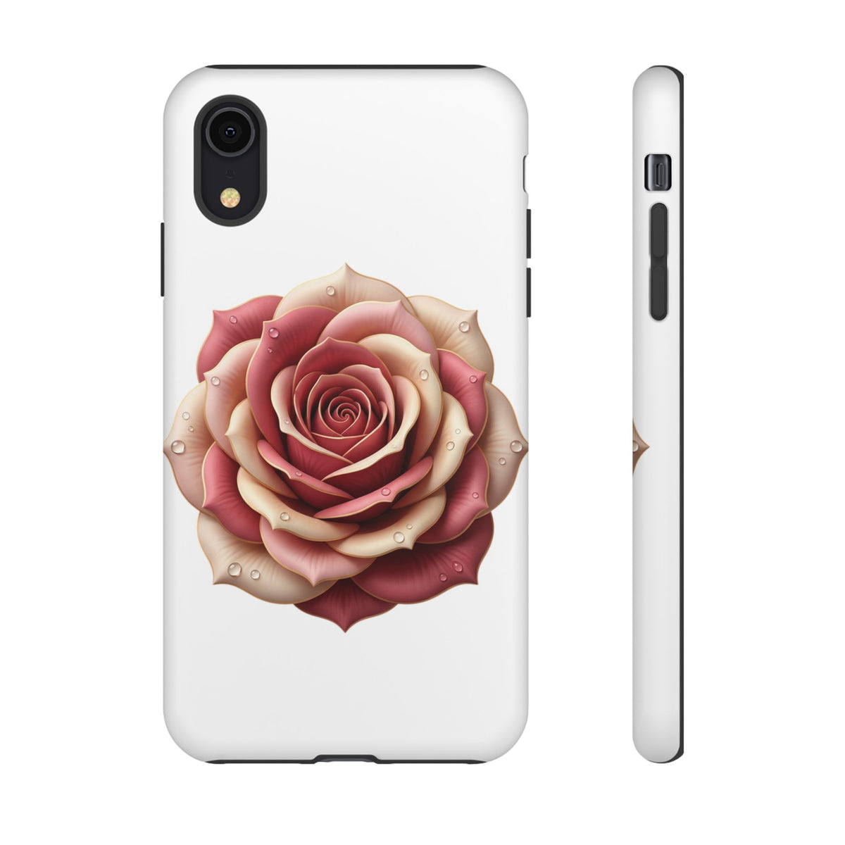 Rose Waterdrop Tough Phone Case — Protective Floral iPhone Cover