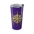 Star Print Dark Purple Insulated Tumbler 20oz