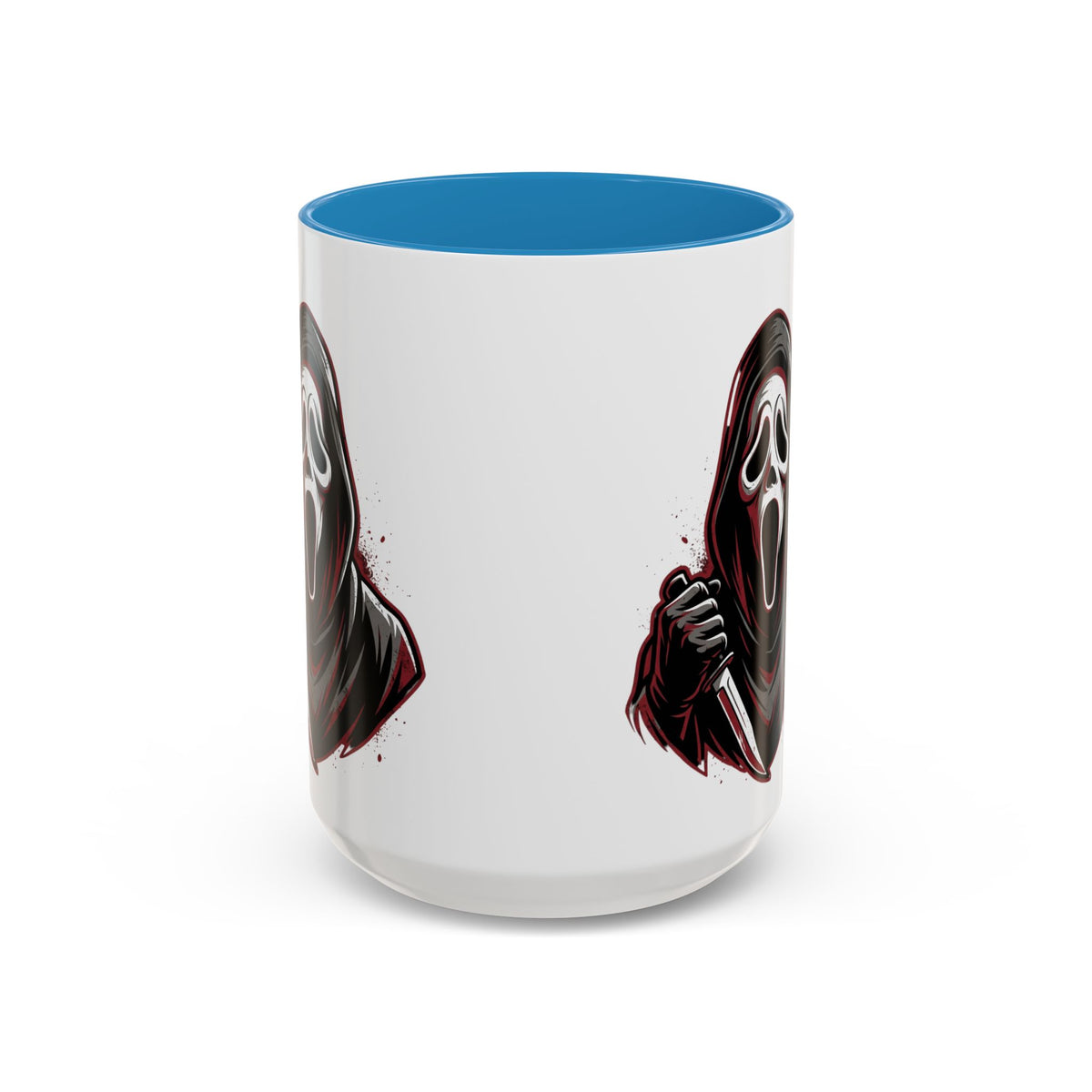 Scream Mask Accent Coffee Mug — Horror Killer Design (11/15oz)
