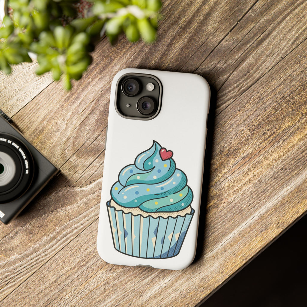 Blue Cupcake Tough Phone Cases