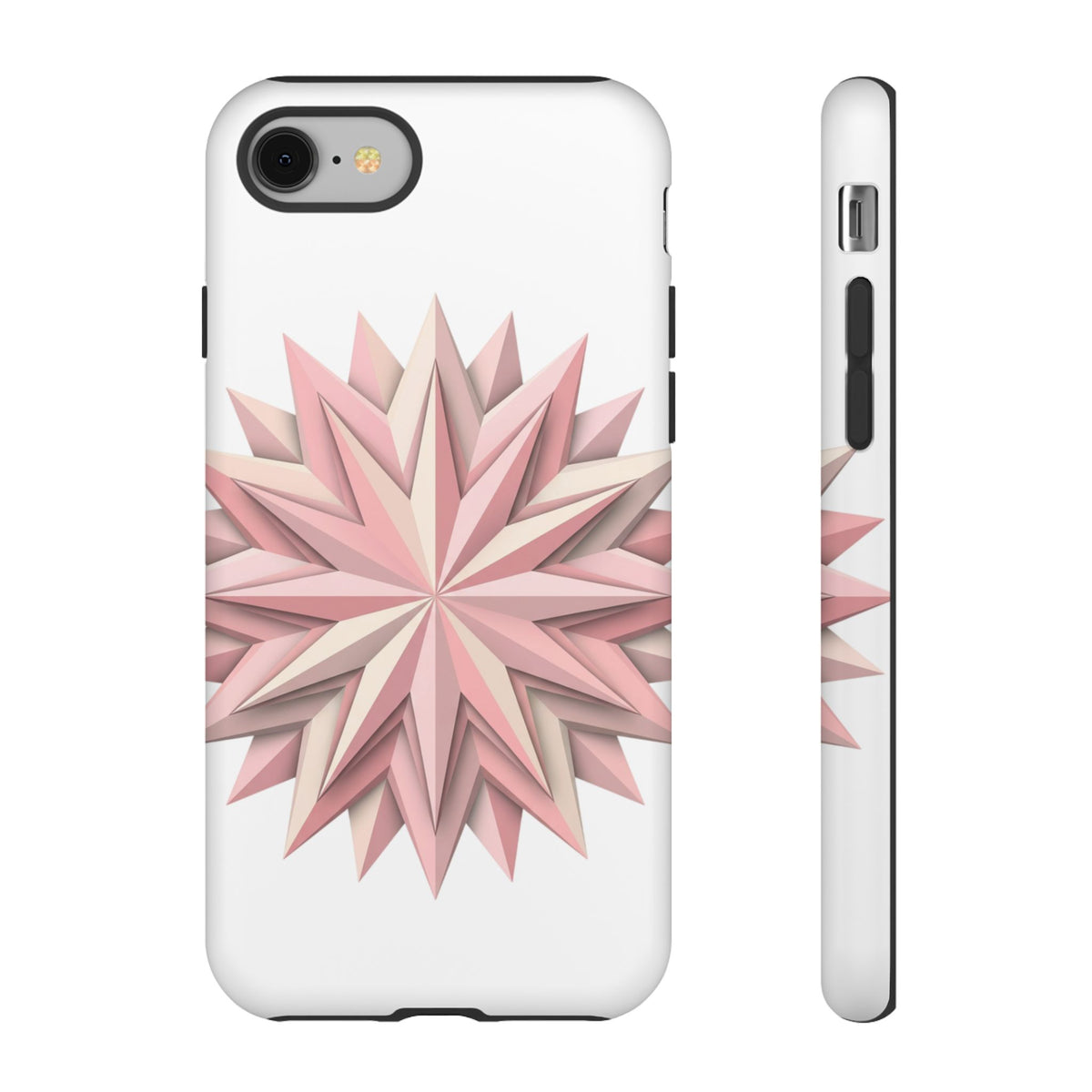 Pink Geometric Star Phone Case — Tough Protective iPhone Cover