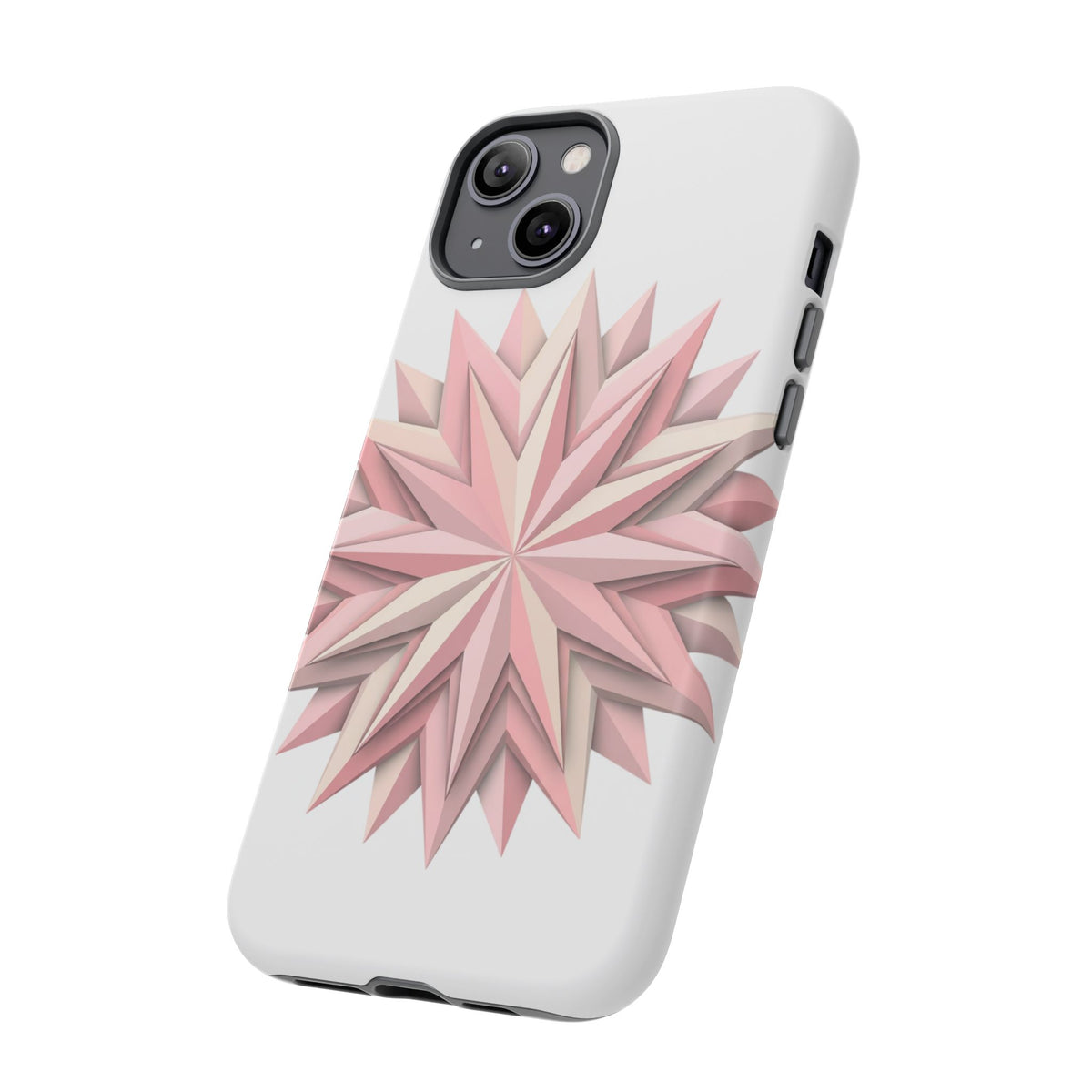 Pink Geometric Star Phone Case — Tough Protective iPhone Cover