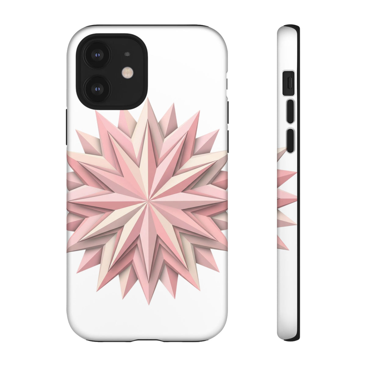 Pink Geometric Star Phone Case — Tough Protective iPhone Cover