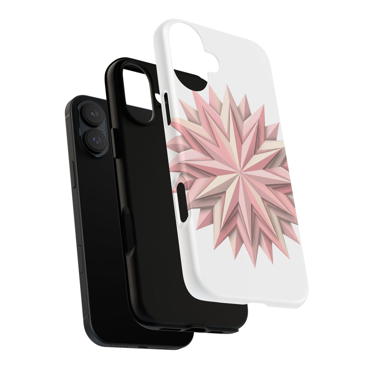 Pink Geometric Star Phone Case — Tough Protective iPhone Cover