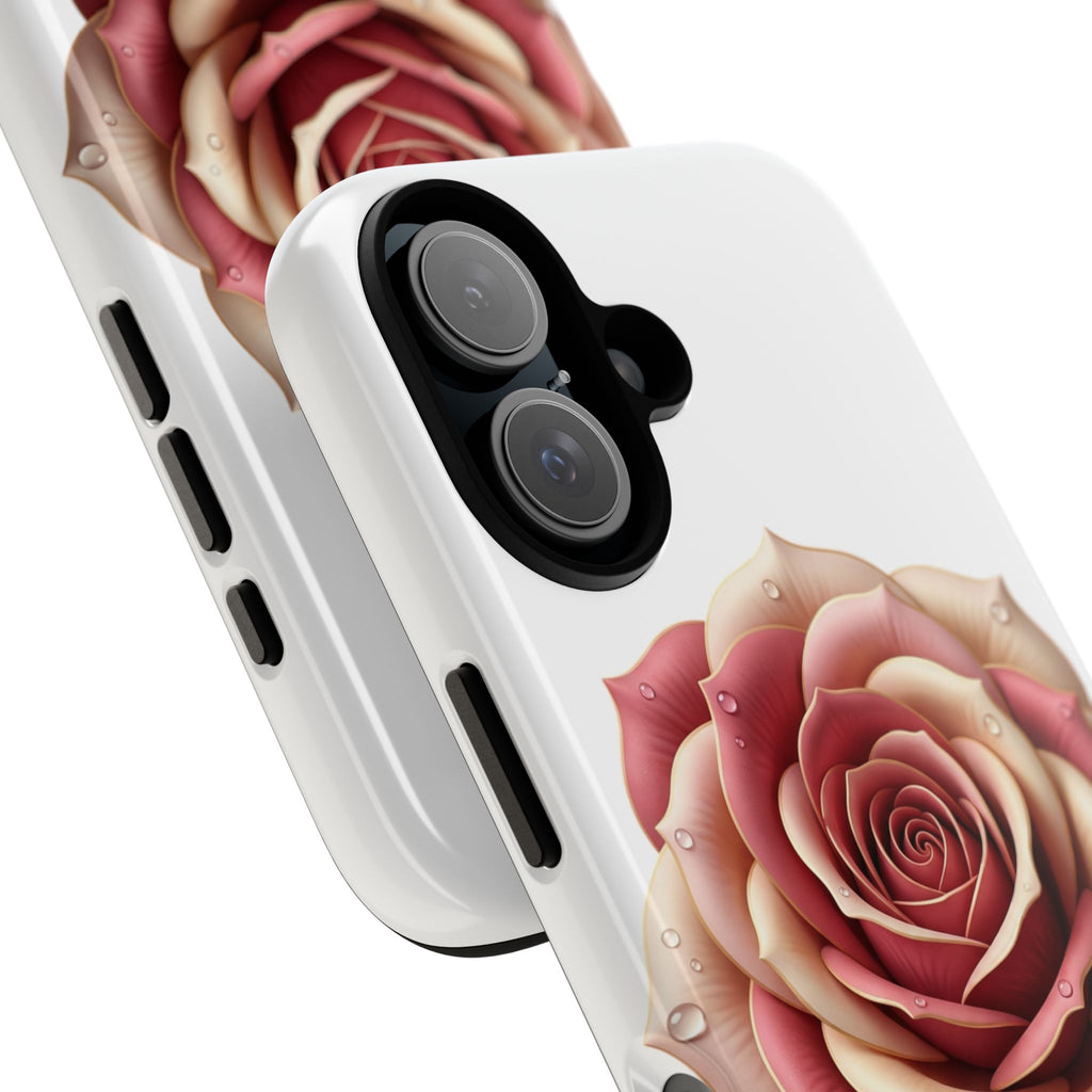 Rose Waterdrop Tough Phone Case — Protective Floral iPhone Cover