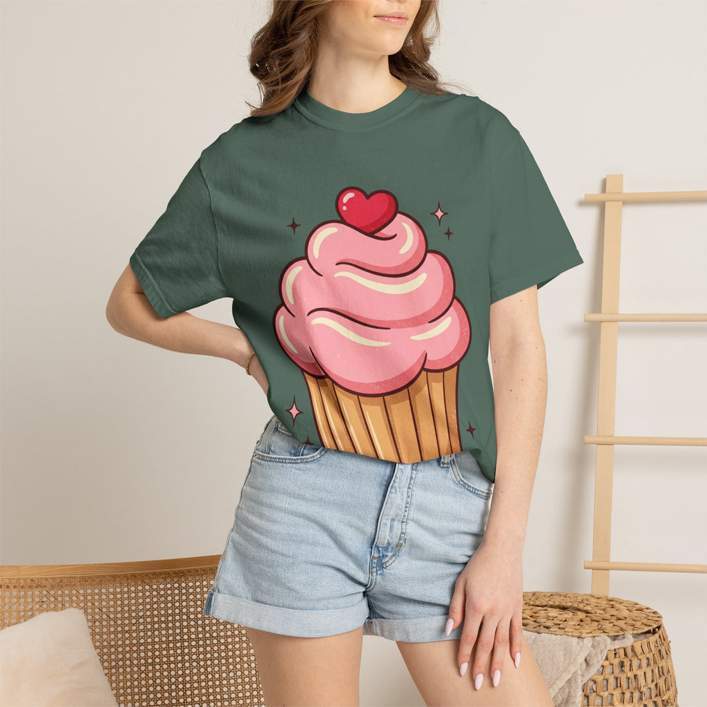 Pink Cupcake Unisex Garment-Dyed T-shirt