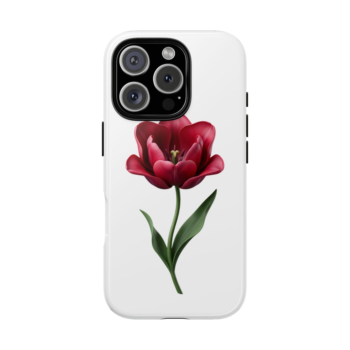 Tulip Floral Tough Phone Case – Protective Blossom iPhone Cover