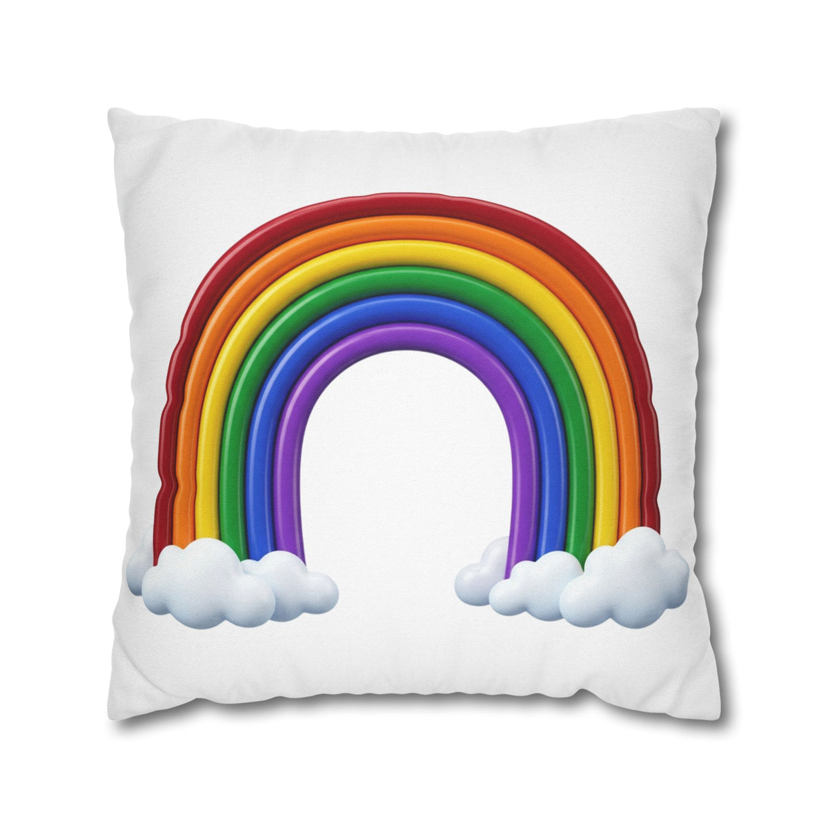 Rainbow Spun Polyester Square Pillowcase