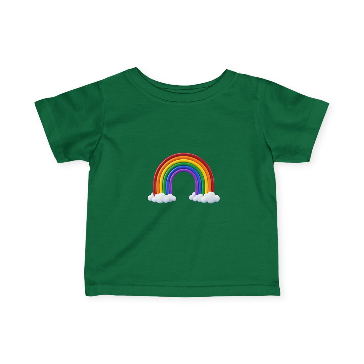 Infant Tee — Rainbow with Clouds Baby T-Shirt