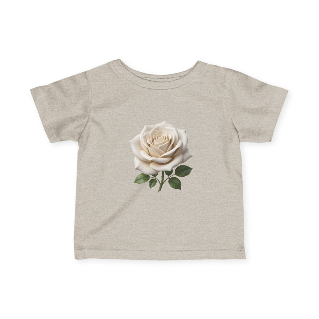 Infant Tee — Vintage Cream Rose Floral Baby Shirt