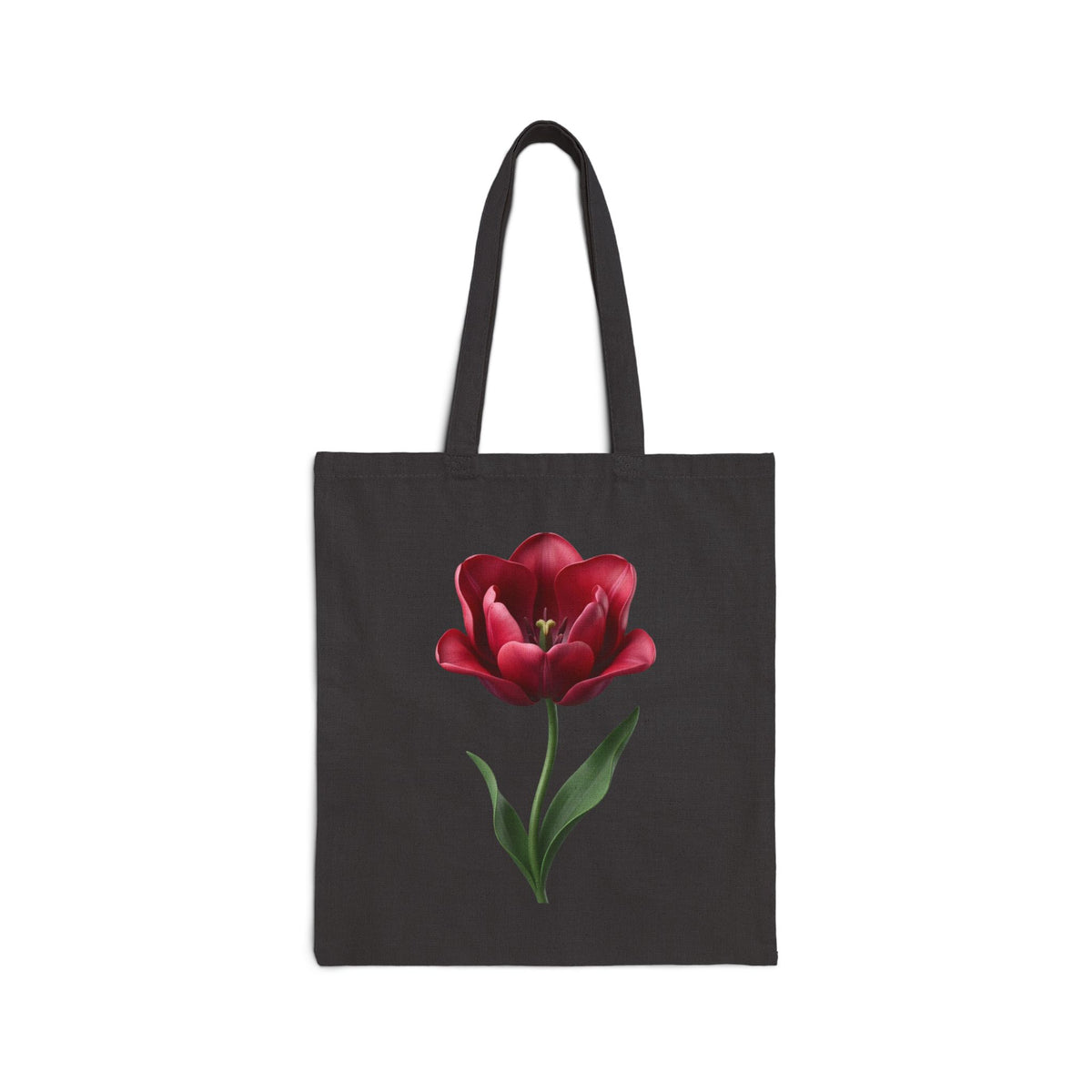 Red Tulip Canvas Tote Bag